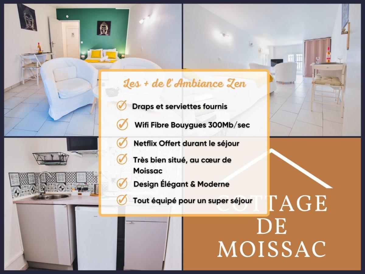 Apt T1 Cosy Et Ambiance Zen "Cottage De Moissac" Buitenkant foto